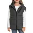 thumbnail image 4 of YunPes Boys Down Vest Boys Girls Lightweight Waistcoat Stand Collar Light Cotton Jacket Children's Vest Vest Girls down Sweater Jacket, 4 of 7