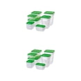 thumbnail image 2 of Yuarrent Cubierta de plástico sellada de 17 bolsas para una conservación eficaz de los alimentos y la comida es visible La cubierta de verde 2piezas, 2 of 6