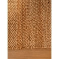 thumbnail image 4 of Rugsotic Carpets Hand Woven Jute 6'x6' Square Area Rug Solid Light Brown J00008, 4 of 5