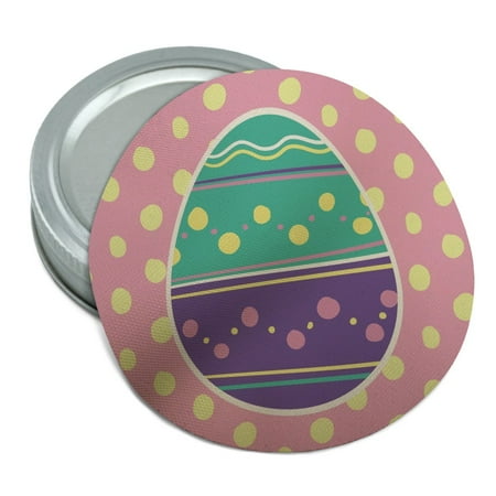 

Cute Easter Egg Turquoise Purple Polka Dots Round Rubber Non-Slip Jar Gripper Lid Opener