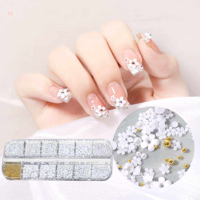 cute nail resin 3d acrylic embossed