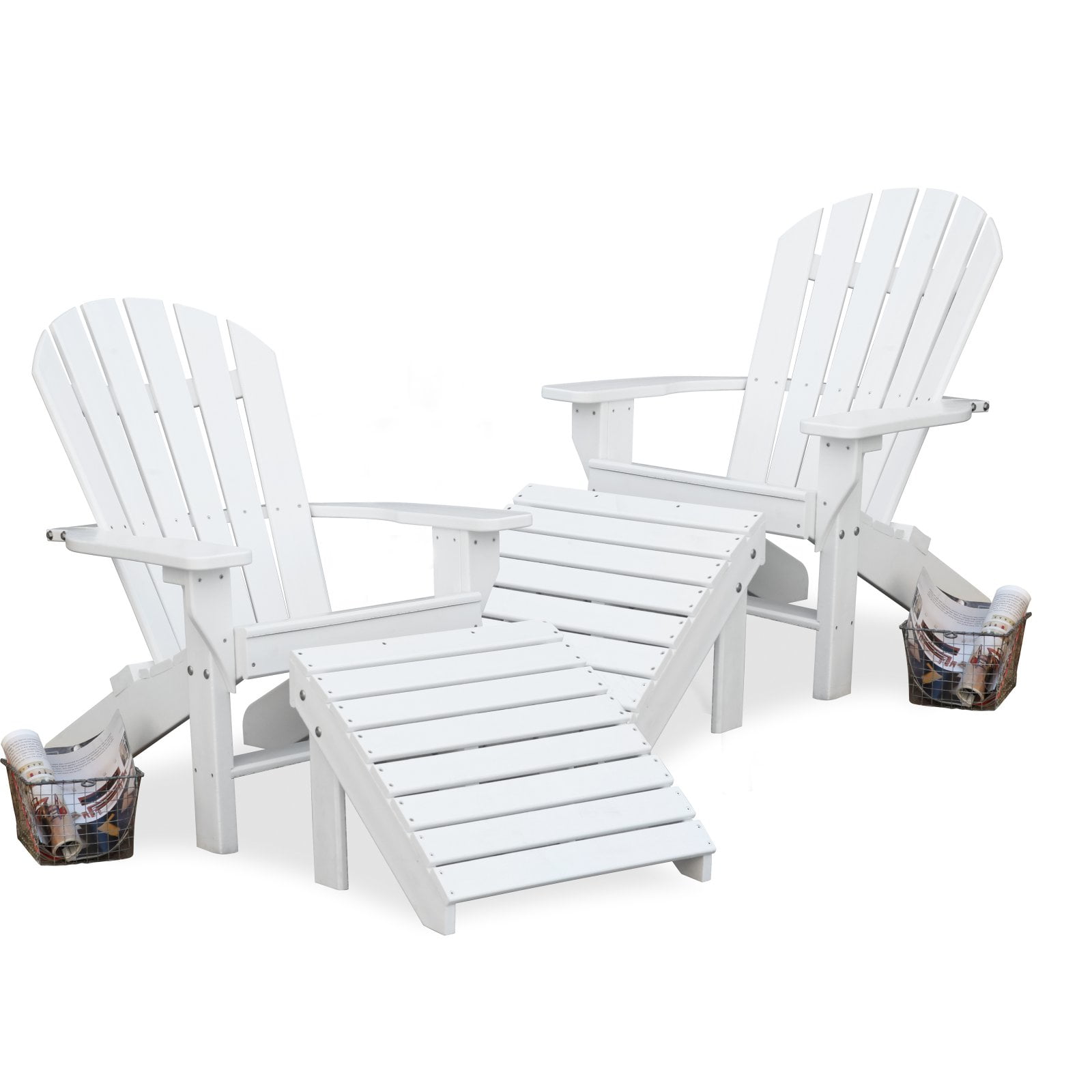 Jayhawk Plastics Recycled Plastic Seaside Adirondack Chair