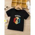 thumbnail image 1 of Rugby T-shirt - Boys' Casual T-Shirt with "RUGBY" Print, Round Neck Fashionable Comfort Spring/Summer Tee, Boys' Clothing Gift, 1 of 6