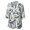 thumbnail image 5 of ibiyuan Short Sets Women 2 Piece Outfits Women's Printed Fringe Short Sleeve Two Piece Outfit Kimono Style Summer Beachwear Cover Up Set, 5 of 5