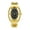 Gold with Black Dial, variant on Golden Oval Bracelet Watch for Women Black Dial Quartz Bangle Watch Elegant Fashion Jewelry Wristwatch