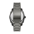 thumbnail image 2 of Fossil Machine Reloj de cuarzo de acero inoxidable con tres manecillas para hombre, 49 mm, color: humo (modelo: FS5970), 2 of 5