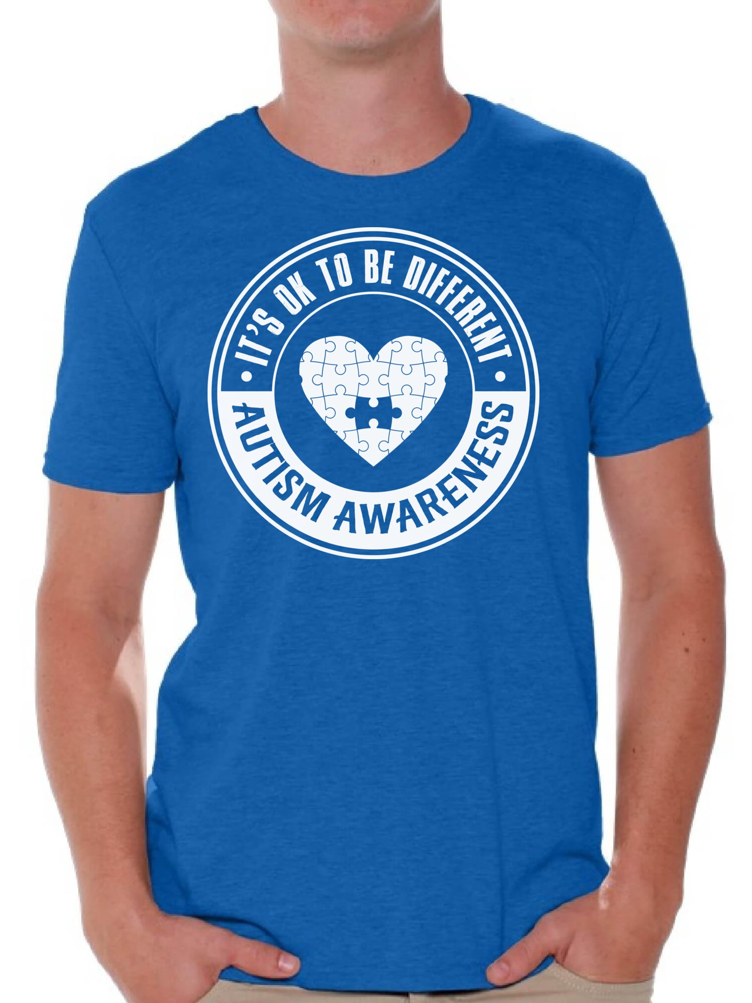 Autism-Awareness T-Shirt It's Ok To Be Different Motorcycle Art Men Women Gift 