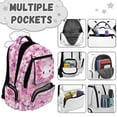 thumbnail image 7 of Jeiento Axolotl School Backpack for Girls 6-8 Pink Cherry Blossom Bookbags Primary School Bags with Zipper Pockets Lightweight Large Capacity Rucksack Knapsack 17 Inch, 7 of 7