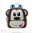 thumbnail image 1 of Mochila escolar de animales de dibujos animados 3D para niños pequeños, mochila de hombro, regalo para recién nacidosMonkey Fivean unisex, 1 of 2