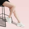 thumbnail image 6 of CMR CHAMARIPA Elevator Sneakers For Women - White Breathable Cowhide Leather & Mesh Raised Heel Shoes 3.15 Inches / 8 CM, 6 of 7