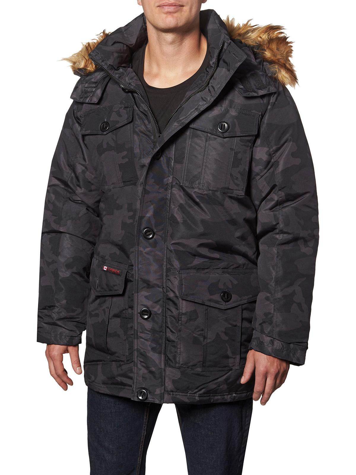 Canada Weather Gear Mens Faux Fur Heavyweight Parka Coat