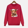 thumbnail image 5 of WELOIJEVBE Christmas Family Pajamas Matching Sets Christmas Printed Long Sleeved Pullover Sweatshirt Holiday Family Three Piece Set Hoodie Parent Child Outfit, 5 of 5