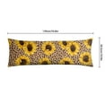 thumbnail image 4 of Boho Sunflower Body Pillow Cover – Soft & Breathable, Hidden Zipper, 20"x54", Vintage Floral Print with Butterflies & Bees – Gift for Side Sleepers, Pregnancy, Farmhouse Decor, 4 of 4