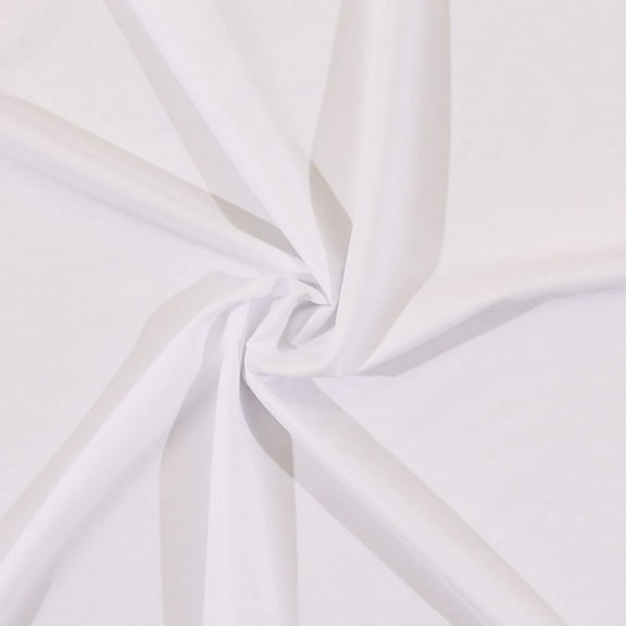 Polyester Pongee Lining Fabric by the Yard - White (2560-white)