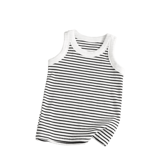 LYMAYTER Cotton Sleeveless Tank Top for 3-14Y Boys Girls Solid Color Soft Comfortable Casual Daily Undershirt
