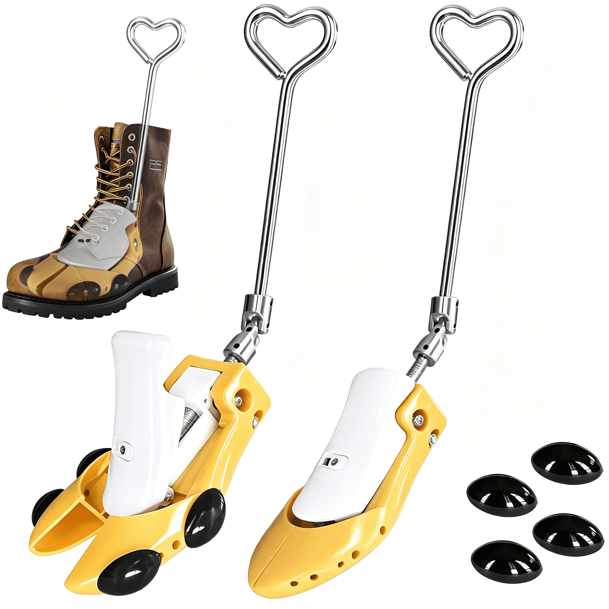 ACDANC Boot Stretchers for Cowboy Boots 2 Pcs Shoe Stretcher for Wide Feet Men Shoe Trees Adjustable Length & Width for Men Women Shoe Stretcher Women