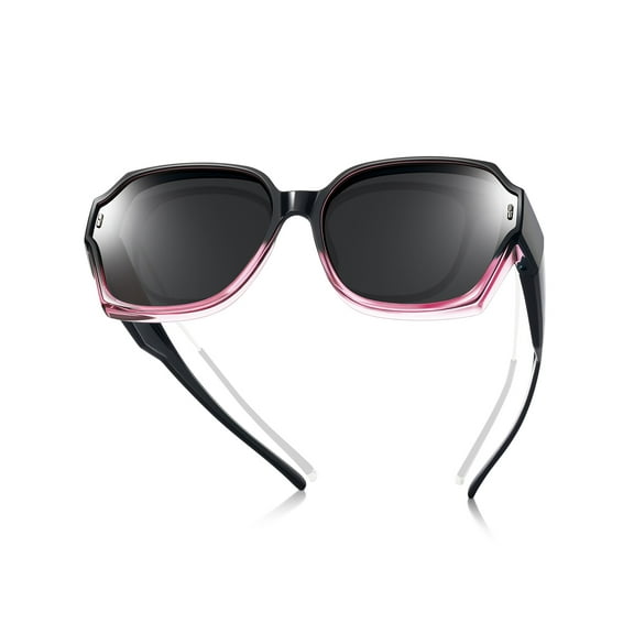 TINHAO Oversized Sunglasses Fit Over Glasses for Women, Polarized Square Fitover Sun Shades UV400 Protection