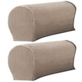 thumbnail image 3 of Soumake 2Pcs Sofa Arm Protector Anti-Slip High Elastic Polyester Soft To Touch Armrest Slipcover Household Supplies Household, 3 of 8