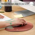 thumbnail image 2 of WWS-- Mouse Pad with Wrist Support, Brown, Ergonomic Mouse Pad Wrist Support, Gel Mouse Pad, Ergonomic Mouse Pad with Wrist Support, Gaming Mouse Pad with Wrist Support Mouse Pad, 2 of 4