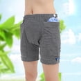 thumbnail image 3 of zeranth Health Care Shorts Striped Stretchy Men Women Pockets Underwear with Place of Urine Bag for Daily Wear, 3 of 7