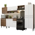 thumbnail image 1 of Cocina Integral Madesa Emilly 293cm Marrón/Blanco Madesa Emilly Cocina Integral Mueble de Cocina, 1 of 9