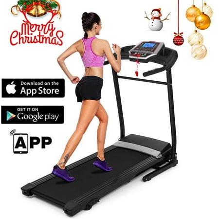 Folding Electric Treadmill Motorized Power Adjustable Incline Machine Running Machine With P01-P12 Programs And USB/MP3 (What's The Best Treadmill For Running At Home)
