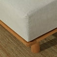 thumbnail image 3 of King Linens 100% Linen Fitted Sheet Stone Washed Solid Color - (1 Piece) 14 inch Deep Pocket Mattress Cover Soft Natural Breathable Farmhouse - Linen, Full Size, 3 of 5