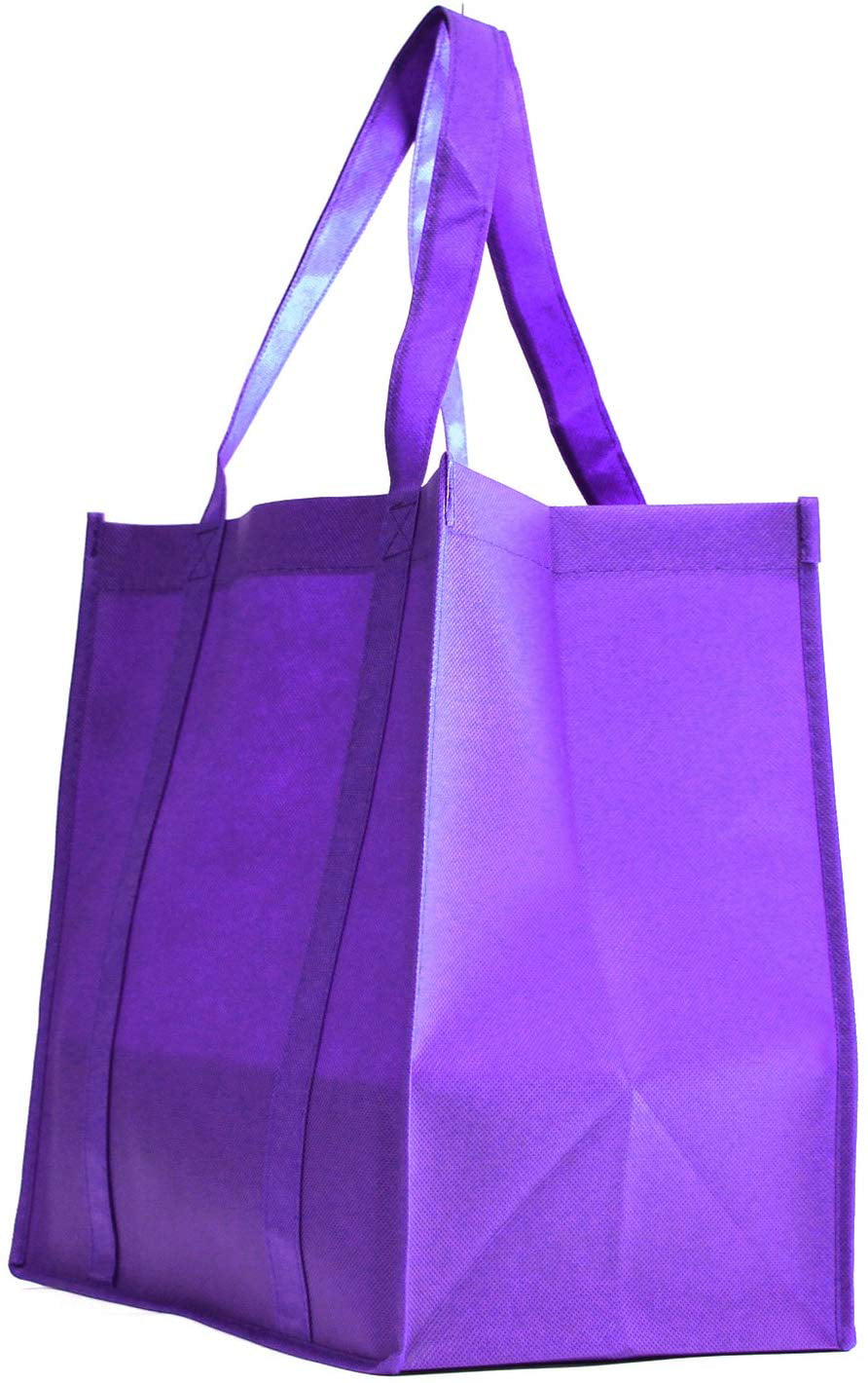 Medium Tote recycled tote Purple tote polypro straps navy cotton lining purple tote hand-woven handmade PurpleNavyOlive