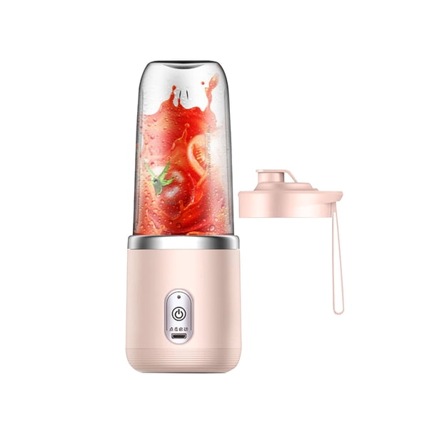 Pisexur Batería de cocina Exprimidor portátil para hacer jugos. Incluye taza de viaje y tapa. Cuchillas de acero inoxidable para una mezcla potente. para la cocina del hogar