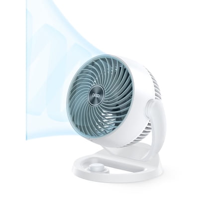 Dreo Fan for Bedroom, 12 Inches, 70ft Powerful Airflow, 28db Quiet Table Air Circulator Fans for Whole Room, 120° Adjustable Tilt, 3 Speeds, Desktop Fan for Home, Office, Kitchen