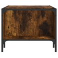 thumbnail image 3 of vidaXL Coffee Table with Rack Smoked Oak 100x51x40 cm Engineered Wood, 3 of 5