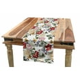 thumbnail image 1 of Shabby Flora Table Runner, Summer Spring Season Buds Roses Lilacs Flowers Leaves Print, Dining Room Kitchen Rectangular Runner, 3 Sizes, by Ambesonne, 1 of 2