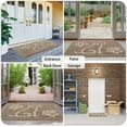 thumbnail image 5 of Dwelke Indoor Door Mat Entryway Rug Chenille Mats for Muddy Shoes Dogs Bathroom Mats With Non-Slip Backing Machine Washable Durable Rug,24"x36",Beige, 5 of 6