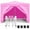 Pink, variant on 10'x10' Folding Canopy with 4 Removable Sidewalls,UPF 50 EZ Pop Up Canopy 4Pcs Weight Bag and Carry Bag