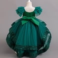 thumbnail image 7 of XEGLSBU Girls Dresses Size 12 Party Girls Formal Dress with Skirt and Detachable Train for Girl Pageant Party Wedding Recital Green Size 5-6 Years, 7 of 7
