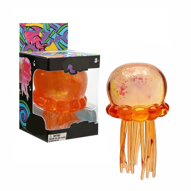 Moonsky NeeDoh medusa realista, juguete sensorial antiestrés, tacto gomoso y suave, efecto visual flotante, para regalar a jóvenes, 1 pieza