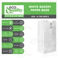 thumbnail image 6 of Paper Lunch Bags 3 Lb White Paper Bags 3LB Capacity - Kraft White Paper Bags, Bakery Bags, Candy Bags, Lunch Bags, Grocery Bags, Craft Bags - #3 Medium Lunch Paper Bags by EcoQuality (100, #3 - 3LB), 6 of 6