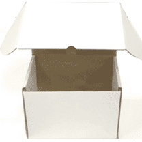 9X4X4 Shipping Boxes, 25 Pack Corrugated Cardboard Mailer Box for Packing and Mailing, White