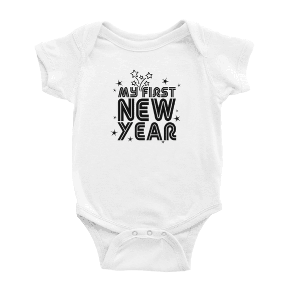 My First New Year Cute baby romper jumpsuit Newborn-24 Monthes