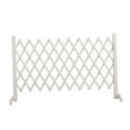 thumbnail image 2 of TISHITA Porte-Gare en Bois pour Chien, Porte de Jardin Extensible, Protection de Porte, s'Ajuste à Différentes Largeurs 190cmx90cm Blanc, 2 of 8