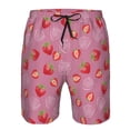 thumbnail image 4 of Kdxio Cute Strawberry Pattern Mens Casual Shorts - Drawstring Summer Beach Sports Shorts for Men, 4 of 9