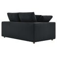 thumbnail image 3 of Modway Commix Upholstered Modern Fabric & Wood Loveseat in Black, 3 of 3