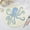 Octopus, variant on Fennco Styles Beaded Nautical Octopus Placemat 15" Round, 1-Piece - Aqua Handmade Coastal Table Mat for Home Décor, Family Gatherings, Birthdays and Special Events