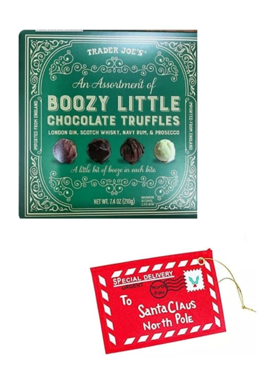 Trader Joes Joe's TJ's Truffle Little chocolate Truffels Green B o o z