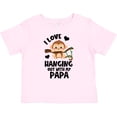 thumbnail image 3 of Inktastic Monkey I Love Hanging out with My Papa Boys or Girls Baby T-Shirt, 3 of 5