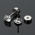thumbnail image 5 of DESIGNICE 2026 New Hypoallergenic Flat Back Earrings for Women and Men,4 Pairs Implant Grade Titanium Stud Earrings with Flat Backs for Cartilage,Screw Back Pure Titanium Earrings Set, 5 of 9