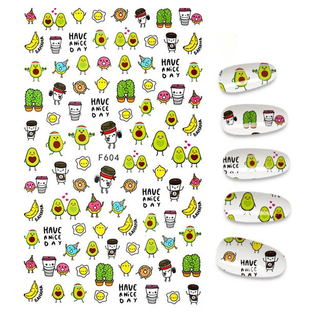 La nueva pegatina 3D para uñas, pegatinas con letras en inglés para lámina para uñas, diseño de corazón de amor, accesorios para uñas, pegatina de manicura a la moda Tan Jianjun unisex
