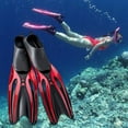 thumbnail image 3 of Buceo Natación Adultos Scuba Snorkel Zapatos Natación Pie Buceo Deportes Acuáticos Rojo Negro M, 3 of 9