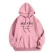 thumbnail image 5 of MHFRRA Sudadera con Capucha y Estampado de Letras para Uso Informal Jersey Elegante y Cómodo para Uso Diario Ideal para Actividades Al Aire Libre y Relajación Rosa, 5 of 5