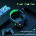 BINNUNE PC Wireless Gaming Headset with Microphone for PS5 PS4